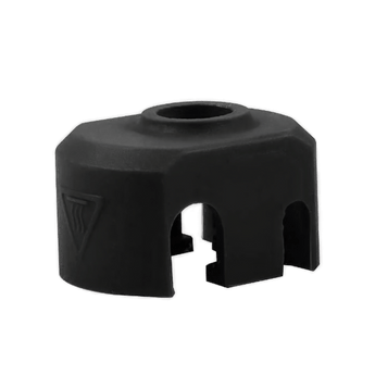 Black Phaetus Dragonfly BMS/BMO silicone hotend sock with nozzle opening and heater-block cutouts
