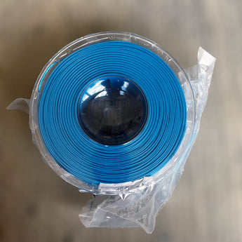 Blue Decent ABS-GF glass-fiber reinforced ABS 3D printer filament spool sealed in plastic