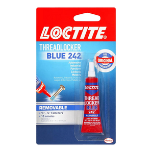 Loctite Threadlocker Blue 242 removable medium-strength threadlocker in 6 ml tube blister pack