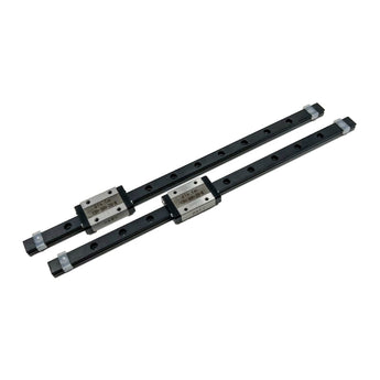 Close-up of DFH 300mm MGN12H linear rails for the KevinAkaSam BeltDrivenEnder3 Z-axis conversion