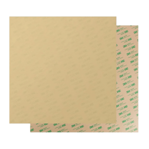 Amber 50mil Ultem PEI build surface sheet with 3M adhesive backing