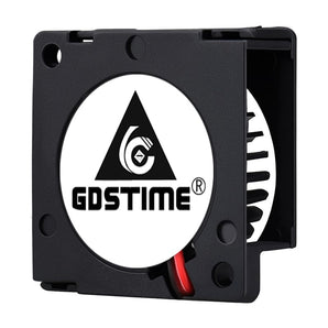 GDSTIME GDB3010 24V 3010 radial blower fan front view with side outlet and red-black leads