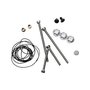 Voron Stealthburner Rainbow Barf fastener and LED kit with M3 screws, inserts, magnet, RGBW LEDs and 30AWG FEP wire