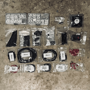 Micron wiring, electrical and PCB kit with FEP wire, connectors, cooling fan, power inlet, fuse, endstop boards and toolhead PCB