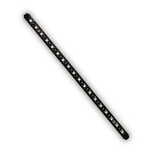 Black Disco Stick addressable RGB LED PCB light bar with 18 LEDs for Voron-style 3D printer lighting